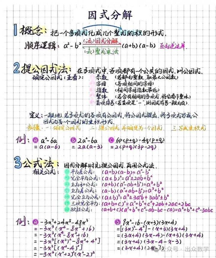 北师大八年级数学下册微课 - 因式分解
