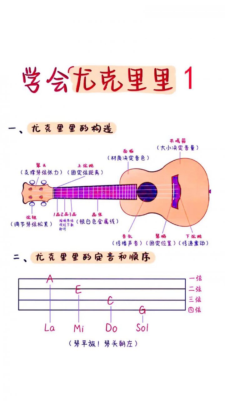尤克里里零基础入门到进阶 - 相关描述