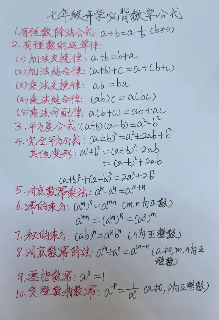 六年级数学能力提高课 - 数学公式相关图片