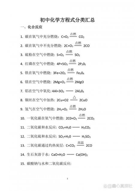 九年级上化学考点精讲 全国通用版（2023版在最新视频里哦） - 化学方程式相关描述