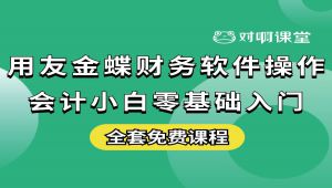 【零基础会计实操入门】金蝶|用友畅捷通好会计