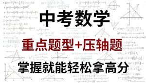 中考数学重难点 + 压轴题专题突破